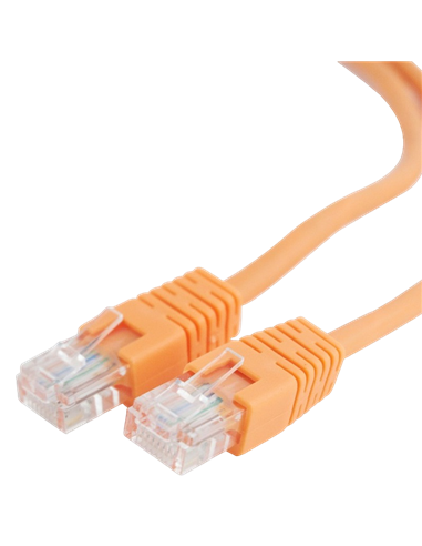 Patch cord Cablexpert PP12-0.5M/O, CAT5e UTP, 0,5m, Portocaliu