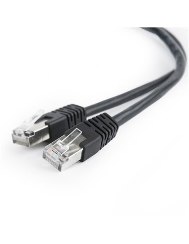 Патч-корд Cablexpert PP22-0.5M/BK, Cat5e FTP, 0,5м, Чёрный