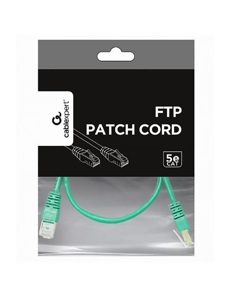 Patch cord Cablexpert PP22-0.5M/G, Cat5e FTP, 0,5m, Verde