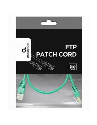 Патч-корд Cablexpert PP22-0.5M/G, Cat5e FTP, 0,5м, Зелёный