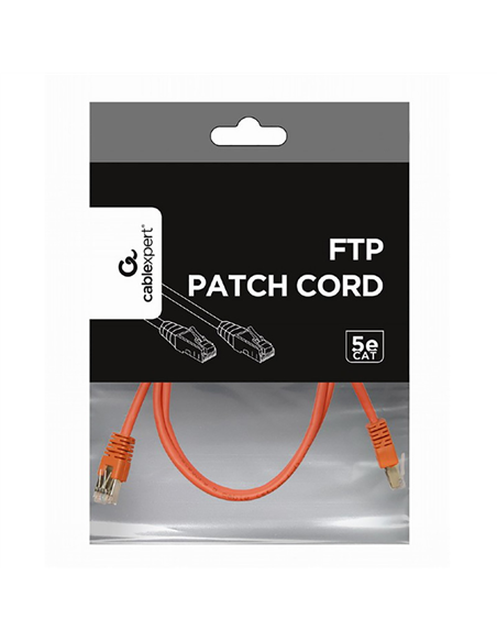 Patch cord Cablexpert PP22-1M/R, Cat5e FTP, 1m, Roșu