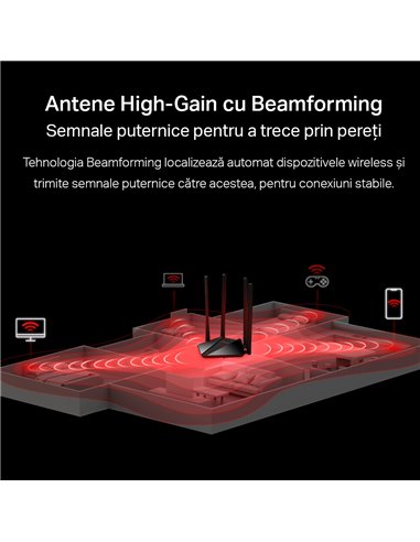 Router fără fir MERCUSYS MR30G, Negru