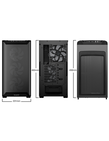 Компьютерный корпус be quiet! Pure Base 501 LX, Midi-Tower, Без блока питания, Чёрный