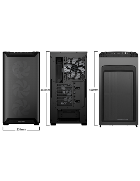 Компьютерный корпус be quiet! Pure Base 501 LX, Midi-Tower, Без блока питания, Чёрный Компьютерный корпус be quiet! Pure Base 501 LX, Midi-Tower, Без блока питания, Чёрный