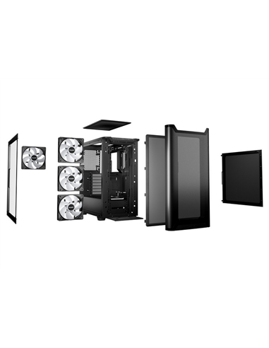 Компьютерный корпус be quiet! Pure Base 501 LX, Midi-Tower, Без блока питания, Чёрный
