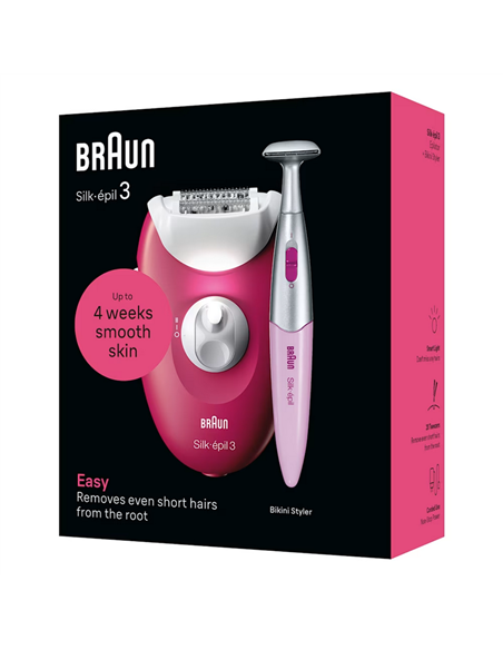 Epilator Braun SE3202, Roz Epilator Braun SE3202, Roz