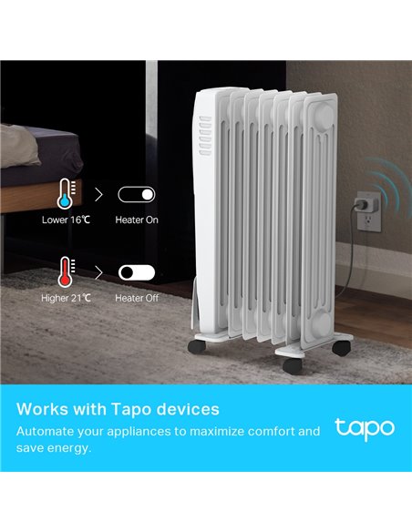 Smart senzor de temperatura și umiditate TP-LINK Tapo T315, Alb