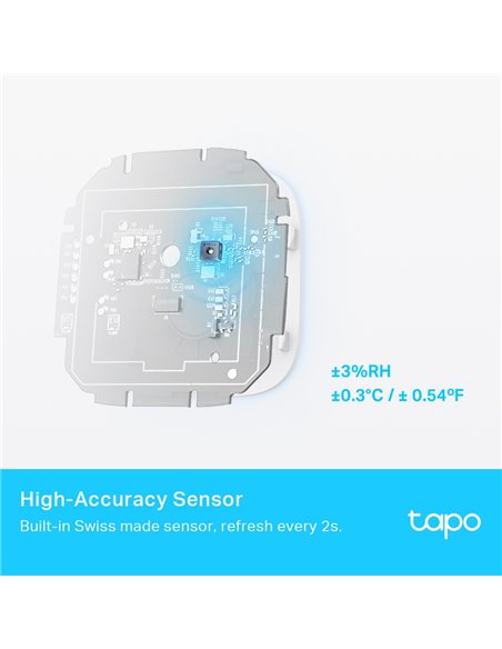 Smart senzor de temperatura și umiditate TP-LINK Tapo T315, Alb