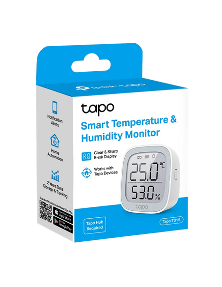 Smart senzor de temperatura și umiditate TP-LINK Tapo T315, Alb