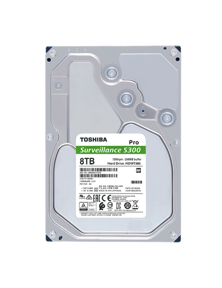 Unitate HDD Toshiba S300 Pro, 3.5", 8 TB HDWT380UZSVA