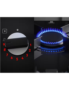 Plită incorporabilă mixtă Electrolux KDI641723K, Negru 2