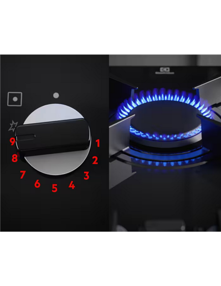 Комбинированная варочная панель Electrolux KDI641723K, Чёрный