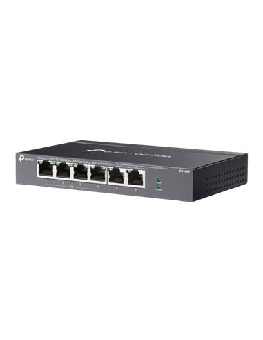 Сетевой коммутатор TP-LINK DS106P, 4x IEEE 802.3af/at PoE+