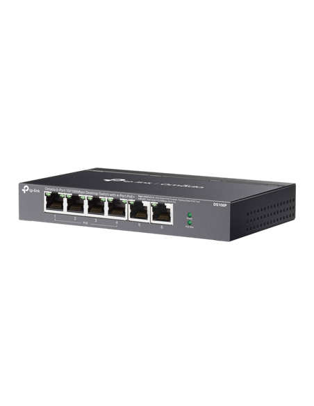 Сетевой коммутатор TP-LINK DS106P, 4x IEEE 802.3af/at PoE+