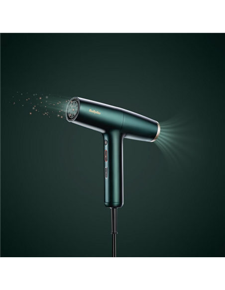 Uscător de păr BaByliss D6555DE, 1700W, Verde Uscător de păr BaByliss D6555DE, 1700W, Verde