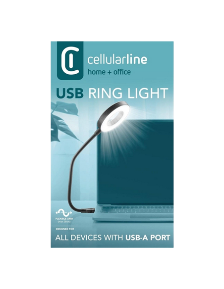 Lampă USB Cellularline LED, Negru