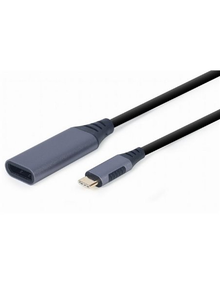 Adaptor USB APC Electronic A-USB3C-DPF-01, USB Type-C - DisplayPort (M), 0,15m, Gri