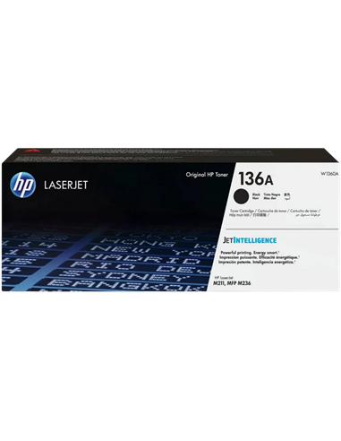 Лазерный картридж HP Laser Cartridge 136A Black, Чёрный