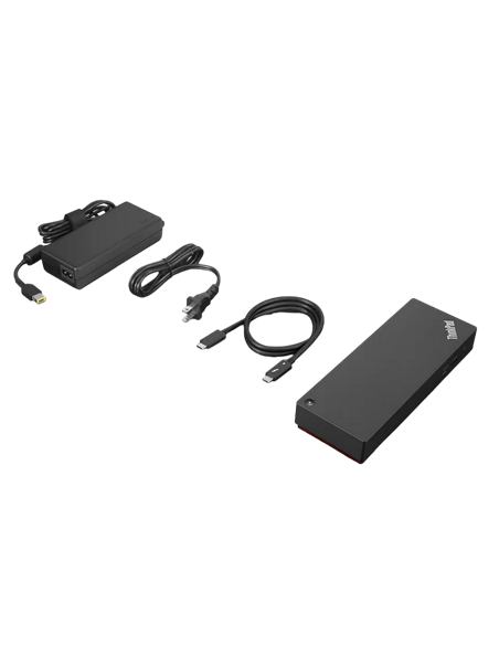 Док-станция Lenovo Thinkpad Thunderbolt 4 Dock, Чёрный