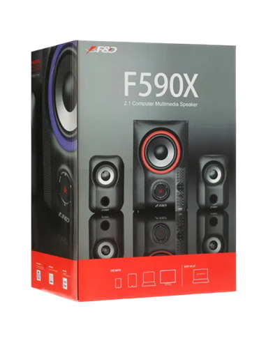 Компьютерные колонки 2.1 CH F&D F590X, Чёрный