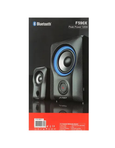 Компьютерные колонки 2.1 CH F&D F590X, Чёрный