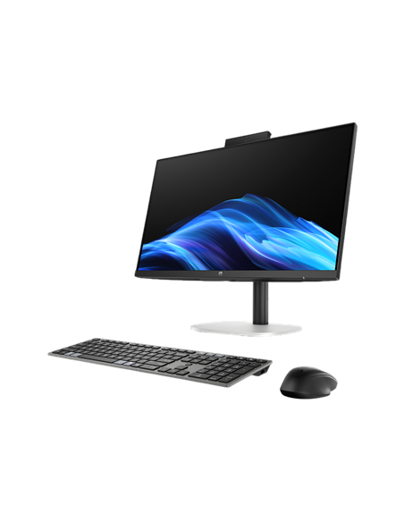 Computer All-in-One HP ProStudio 4 G1i , 23,8", Intel Core Ultra 5 225T, 16GB/512GB, FreeDOS, Negru | Argintiu