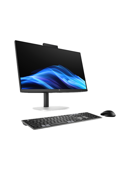 Computer All-in-One HP ProStudio 4 G1i , 23,8", Intel Core Ultra 5 225T, 16GB/512GB, FreeDOS, Negru | Argintiu
