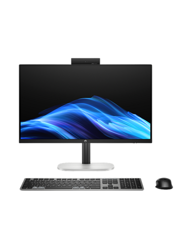 Computer All-in-One HP ProStudio 4 G1i , 23,8", Intel Core Ultra 5 225T, 16GB/512GB, FreeDOS, Negru | Argintiu