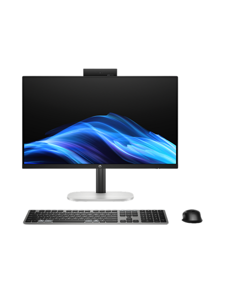 Computer All-in-One HP ProStudio 4 G1i , 23,8", Intel Core Ultra 5 225T, 16GB/512GB, FreeDOS, Negru | Argintiu