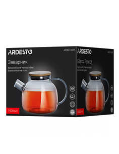 Ceainic cu infuzor Ardesto Graphite AR3010GR, 1L, Gri 2