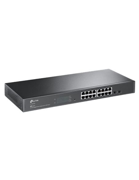 Switch de rețea TP-LINK TL-SG2218, 16x 10/100/1000 Mbps, 2x SFP