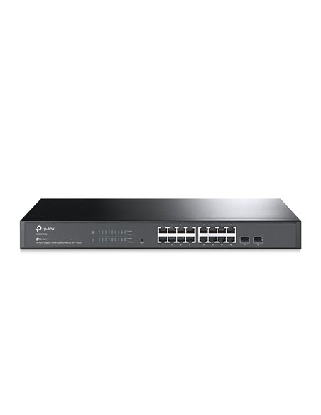 Switch de rețea TP-LINK TL-SG2218, 16x 10/100/1000 Mbps, 2x SFP