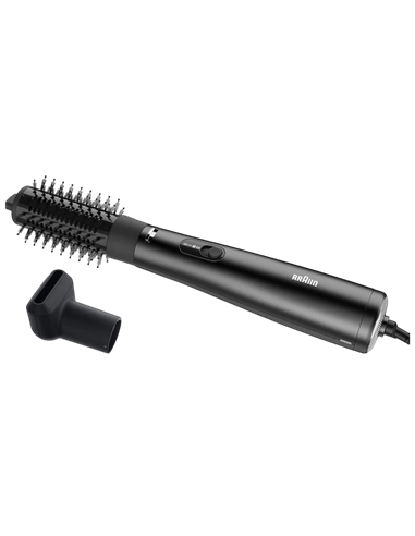 Uscător de păr-perie Braun AS4.2, 1000W, Negru