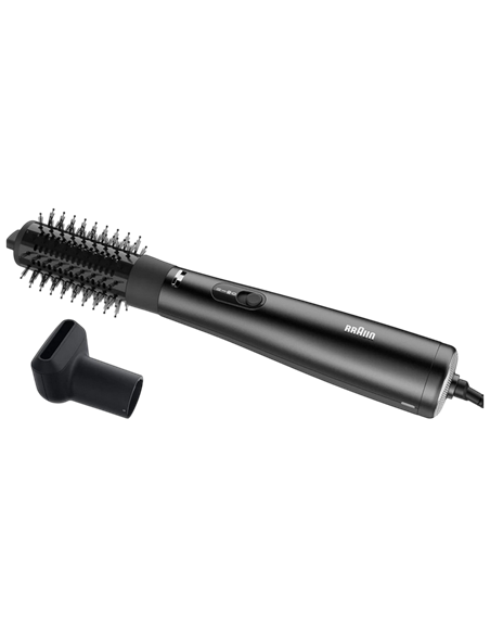 Uscător de păr-perie Braun AS4.2, 1000W, Negru