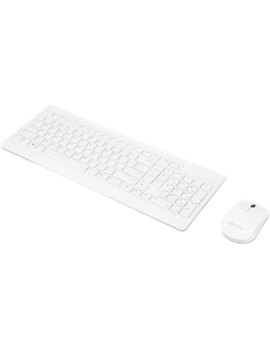Lenovo 510 Wireless White Keyboard & Mouse, EN/RU(GX31F38001)