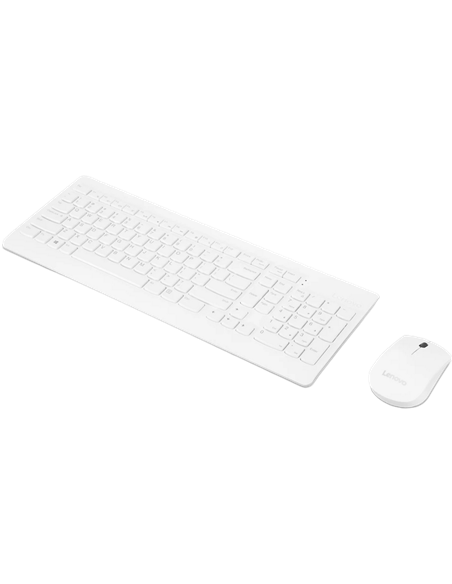 Lenovo 510 Wireless White Keyboard & Mouse, EN/RU(GX31F38001)