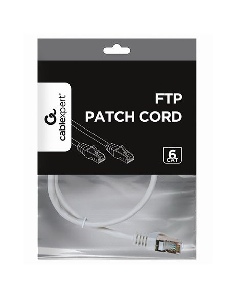 Патч-корд Cablexpert PP6-0.5M/W, Cat6 FTP , 0,5м, Белый Патч-корд Cablexpert PP6-0.5M/W, Cat6 FTP , 0,5м, Белый