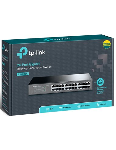 Switch de rețea TP-LINK TL-SG1024D, 24x 10/100/1000 Mbps