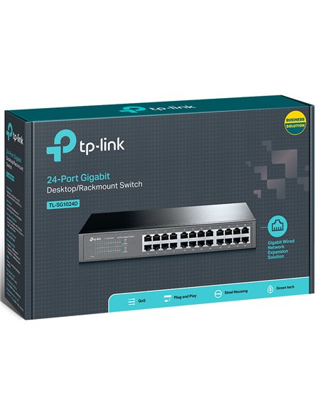 Switch de rețea TP-LINK TL-SG1024D, 24x 10/100/1000 Mbps