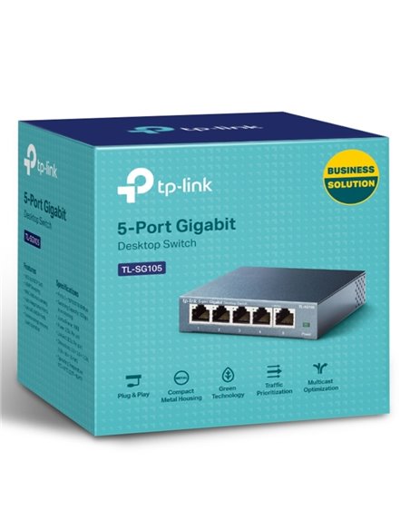 Сетевой коммутатор TP-LINK TL-SG105, 5x 10/100/1000 Мбит/с