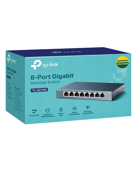 Switch de rețea TP-LINK TL-SG108, 8x 10/100/1000 Mbps