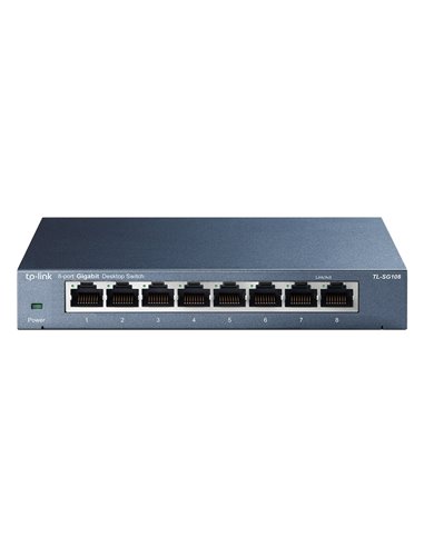 Сетевой коммутатор TP-LINK TL-SG108, 8x 10/100/1000 Мбит/с