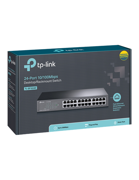 Сетевой коммутатор TP-LINK TL-SF1024D, 24x 10/100 Мбит/с