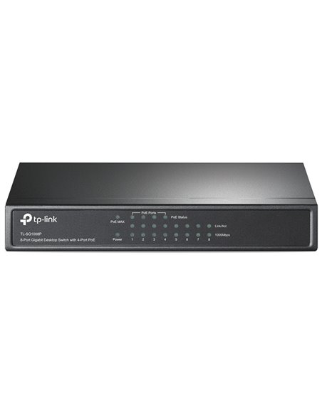 Comutator PoE TP-LINK TL-SG1008P, 4x IEEE 802.3af/at