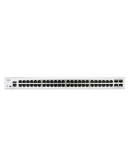 Switch de rețea Cisco CBS350-48T, 48x 10/100/1000 Mbps, 4x SFP