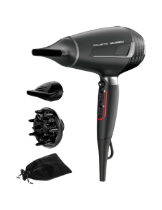 Uscător de păr Rowenta Karl Lagerfeld CV888LF0, 2200 W, Negru