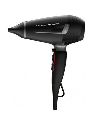 Фен Rowenta Karl Lagerfeld CV888LF0, 2200 Вт, Чёрный