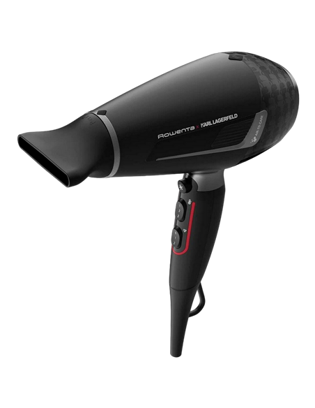 Фен Rowenta Karl Lagerfeld CV888LF0, 2200 Вт, Чёрный