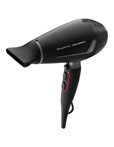 Фен Rowenta Karl Lagerfeld CV888LF0, 2200 Вт, Чёрный