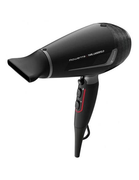 Фен Rowenta Karl Lagerfeld CV888LF0, 2200 Вт, Чёрный